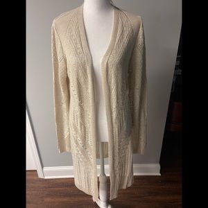 Stitch Fix Love Ellie off-white/tan sweater, large
